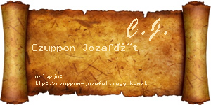 Czuppon Jozafát névjegykártya